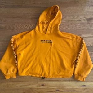 Orange Sweater with Hoodie